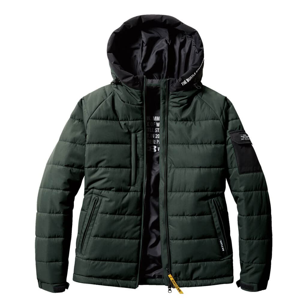 BURTLE Cold Weather Hoodie Jacket Lightweight Cold Size 61 Army Khaki 5030, Weather, M,