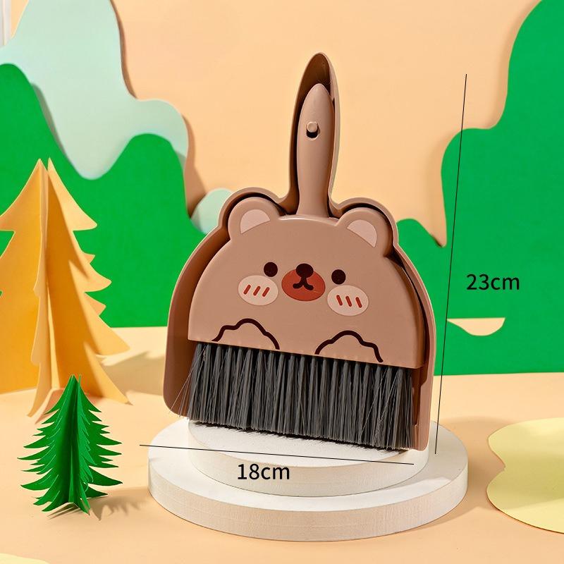 Mini Cartoon Desktop Cleaning Broom, Student Desk Cleaning Garbage, Mini Shovel Combination Tool