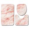3Pcs/Set Marble Texture Toilet Lid Cover Floor Carpet Mat Home Bathroom Decor