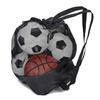 Mesh Socce Ball Bag Sports Equipment Bag Secure Side Pocket with Shoulder Strap for Holding Basketball Volleyball