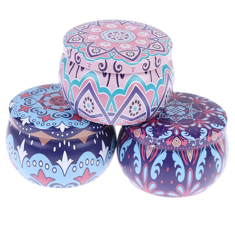 Пустая жестяная коробка Банки Банки Контейнеры Фитиль Наклейка Центровка Ароматические свечи DIY Изготовление Принадлежности