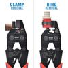 iCrimp ICP-CT02 PEX Crimp Fitting Removal Tool for Removing 1/2-in, 3/4-in, 1-in PEX Copper Crimp Rings & Stainless Steel Cinch Clamps