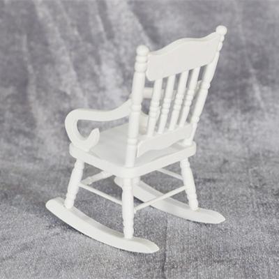 Красивый изысканный лучший подарок 1/12 масштаб ретро кукольный домик кресло-качалка для садовой сцены мини