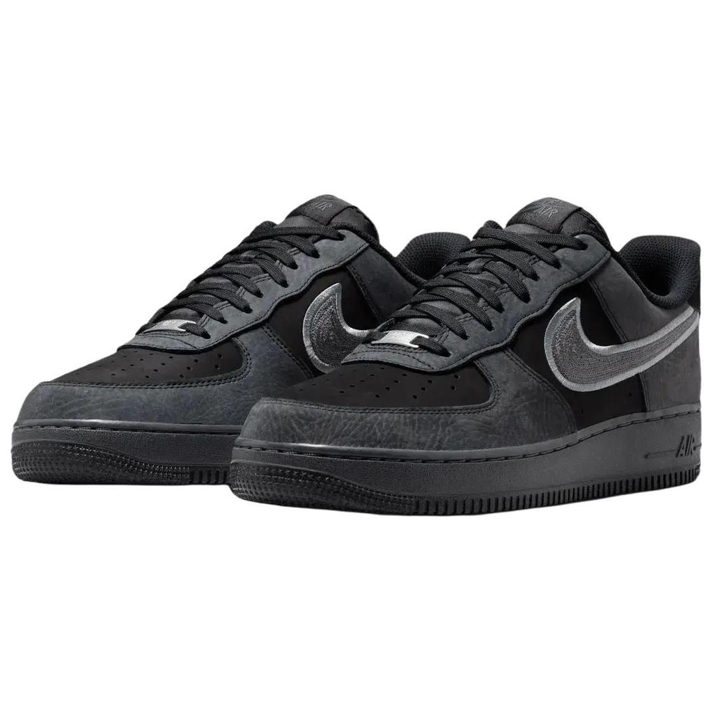 Nike Кроссовки Унисекс Air Force 1 07 LV8 Черный Темно-Дымчатый Dk-Smoke-Grey-Smoke-Grey IB6842-002