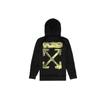 Off-White Acrylic Arrows Incomplete Hoodie Black Men Tops Black Yellow OMBB057F19E300101060