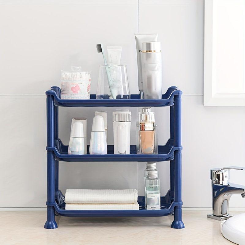 1pc 3-Tier Compact Multipurpose Shelf Display Rack - Space Saving Bathroom Countertop Organizer for Hotel