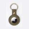 2025 Fashion Custom Top Layer Cow Leather Keychain Apple Air Tag Protective Cover Pet Anti-Loss Location Tracker Key Ring Sleeve