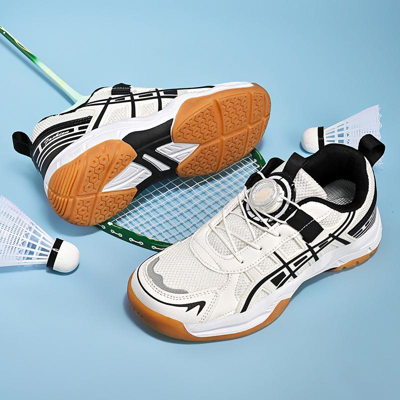 Детские всесезонные нескользящие легкие кроссовки для бадминтона и тенниса