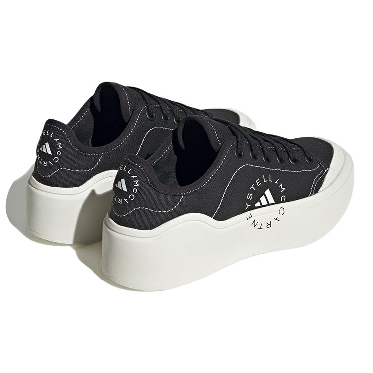 Stella McCartney x adidas Court Core Black Мужские кроссовки Молочно-белый HP5702