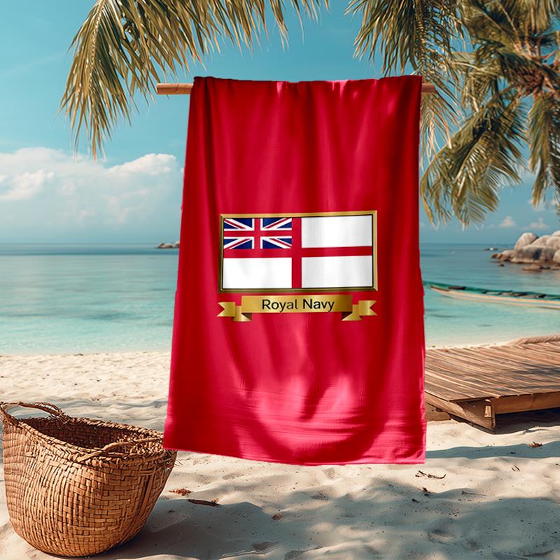 Royal Navy Fashion Beach Towel: Ideal for Summer Adventures Soft, absorbent and quick drying suitable for swimming and bathing