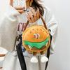 Doll Plush French Fries Handbag Crossbody Bag Shoulder Bag Casual Cartoon Hamburger Bag  Girl