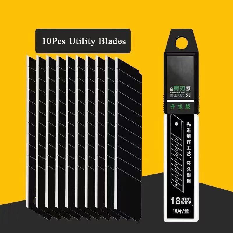 Нож универсальный из нержавеющей стали 9 в 1 многофункциональный отламывающийся промышленный гаечный ключ 18 мм прочный резак для кожаных обоев