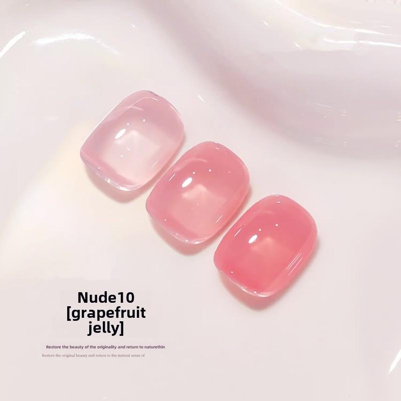 Набор лаков для ногтей Nail Art Nude, популярный цвет, белый прозрачный желеобразный клей для ногтей для маникюрного салона