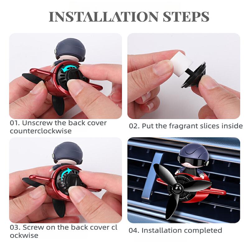 Автомобильный воздухозаборник, ароматерапия, духи, креативный ВВС, дизайн небольшого самолета, украшение интерьера автомобиля, освежитель воздуха для автомобиля