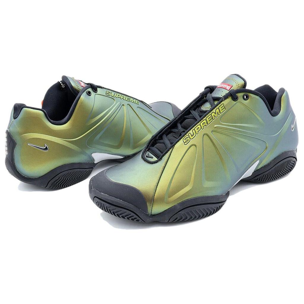 Кроссовки мужские Supreme x Nike Air Zoom Courtposite Металлик Золотой Черный FB8934-700