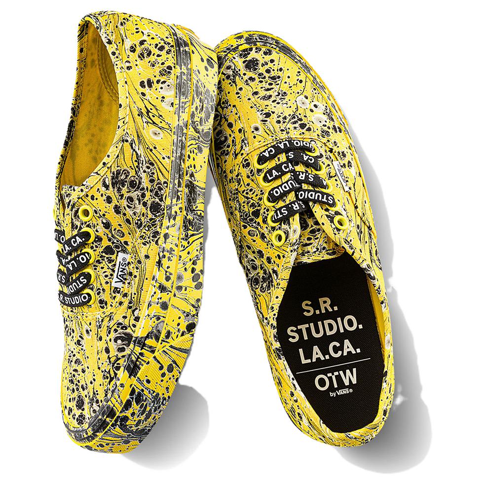 СР. СТУДИЯ. . Калифорния. x Vans Authentic 44 Vibram Кибер Желтый Мраморный Унисекс Кроссовки VN000DCNFAS