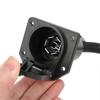 Trailer Wiring Adapter 7 Way Blade Connector Cable Plug with Bracket for RV Camper