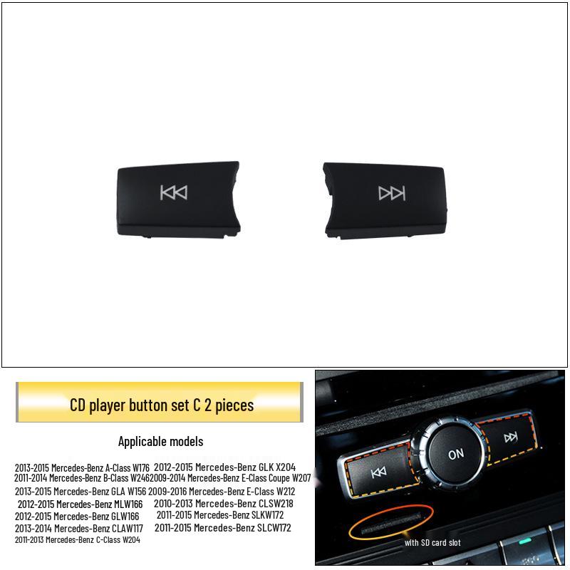 Кнопка Аудио CD для Mercedes-Benz C/B/E-класса ML350 CLS GLK Консоль Регулировка громкости и треков