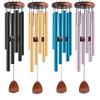 Metal Windchime Aluminum Windbell Wind Chimes 6 Tubes Chimes Home Decoration Craft Outdoor Garden Patio Notes Zen Meditation