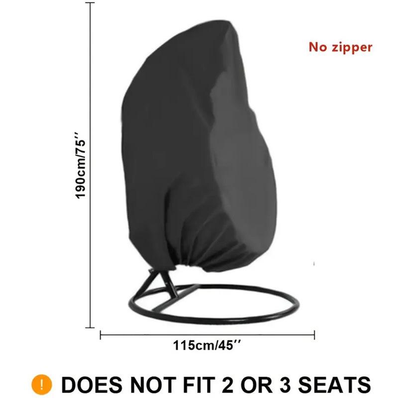 Waterproof Oxford Cloth Cover for Outdoor Hanging Egg Chair with Zipper