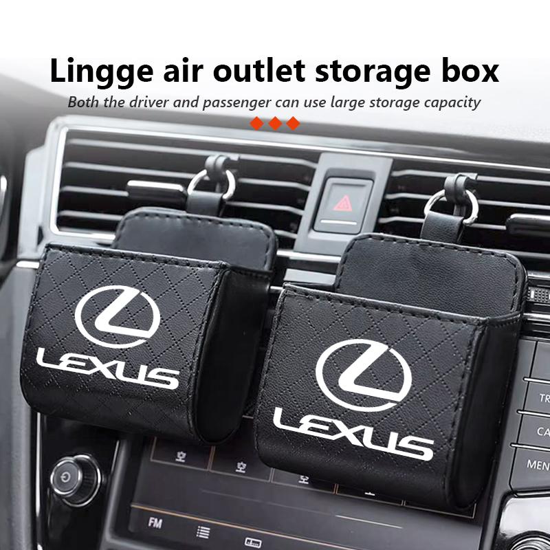 AGE2 Car Interior Air Vent Storage Box Mini Phone Waste Storage Case For Lexus UX250h RX450h RX300 GX470 CT200h RX400h NX300h RX350