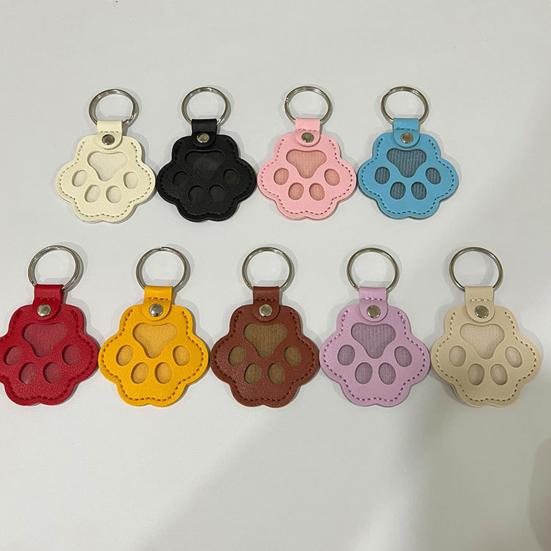 Брелок из искусственной кожи для шерсти питомца, сувенирный брелок в форме кошачьей лапы, простой в использовании, памятный брелок в память о питомце