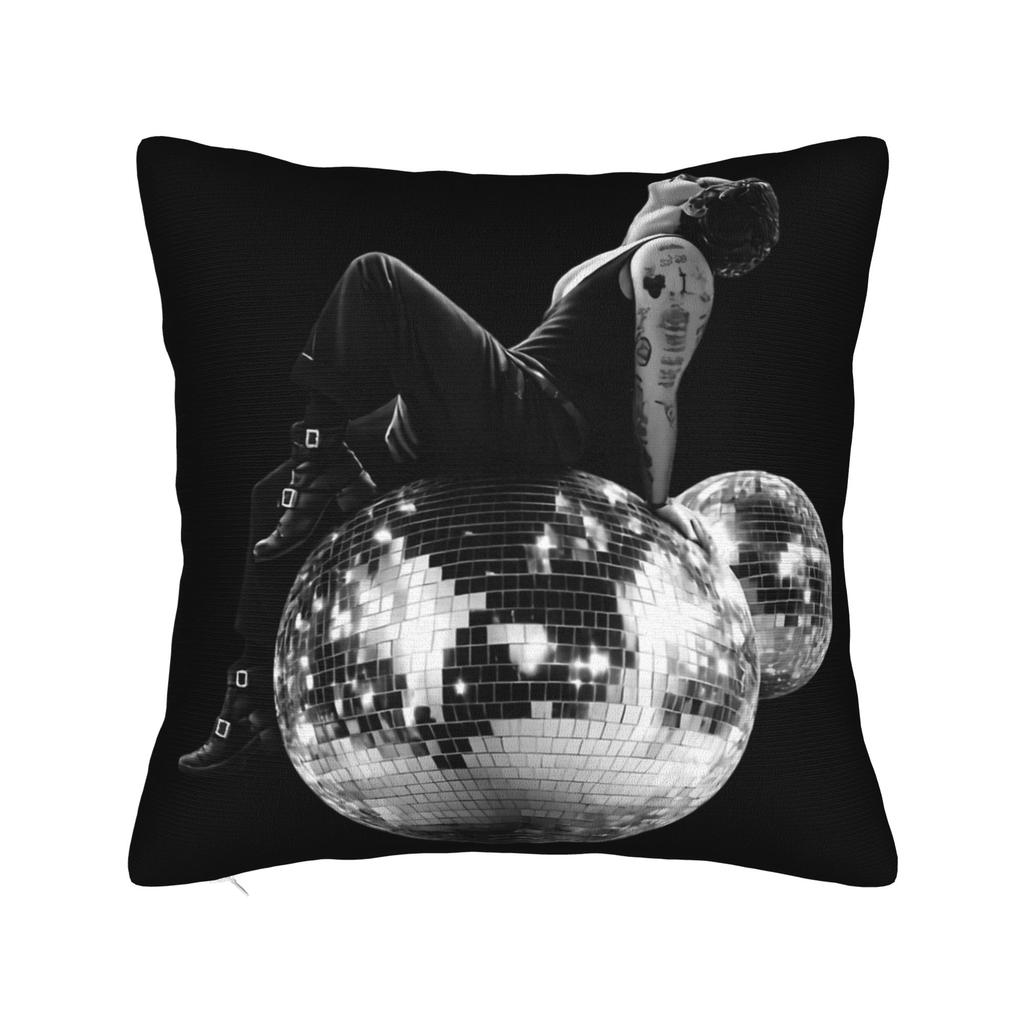 Harrys Styles Kiss All The Time Disco Occasionally Pillowcase Printing Cushion Cover Decoration Throw Pillow Case Cover