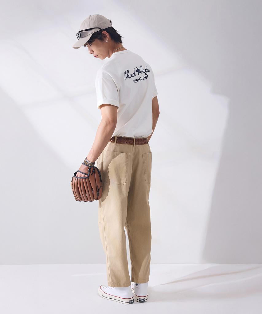 Кеонбосеу Футболка с нашивкой-логотипом Box Logo Egret Ucj437-W2Y