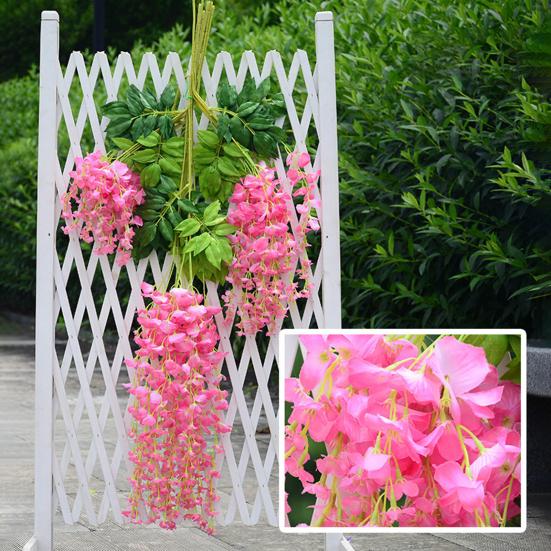 12 шт. Имитация цветочной гирлянды Реалистичные глицинии Легко чистить Многоразовые глицинии Свадебное украшение