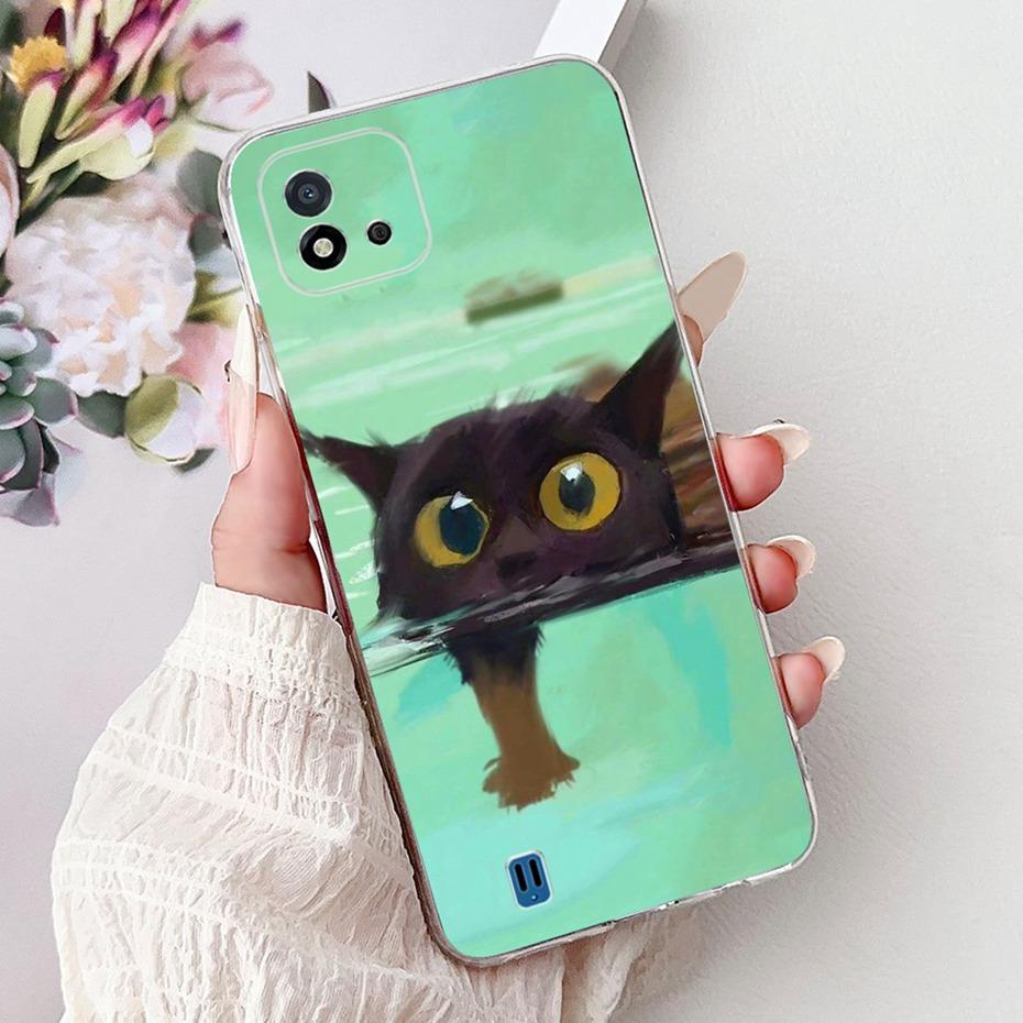 Cute Cartoon Case For Realme C11 (2021) Soft Silicone TPU Back Cover For Realme C11 2021 RMX3231 Phone Cases