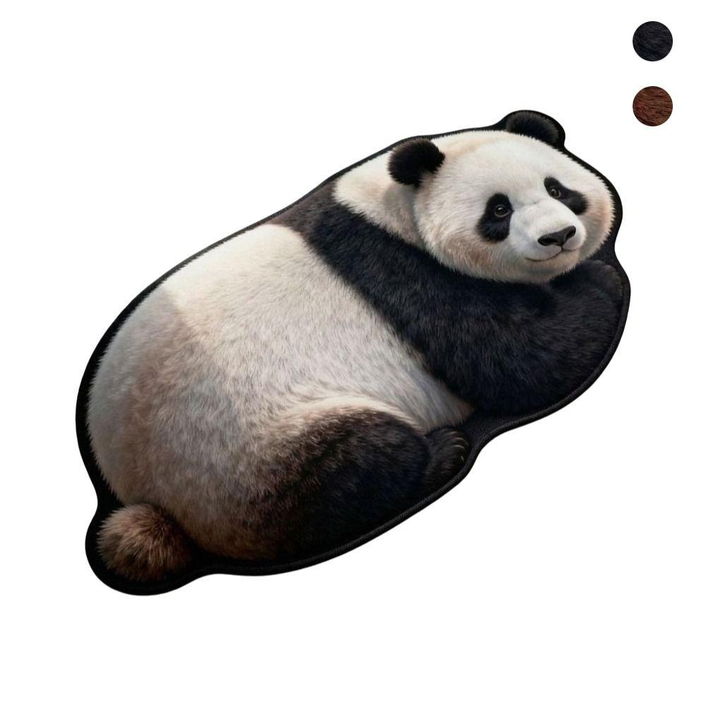 Non-Slip Home Decor Carpet 2D Cartoon Carpet Cute Panda-Shaped Area Rug  Bedrooms