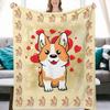 Corgi Blanket Cute Corgi Blankets Gifts for Corgi Lovers Women Soft Flannel Throw Blanket for Couch Sofa Christmas Birthday Gifts