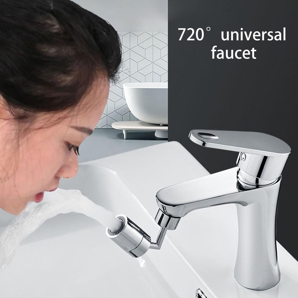 720° Rotation Universal Splash-proof Swivel Water Saving Faucet Bathroom Filter Foamer Aerators Movable Kitchen Tap Tool