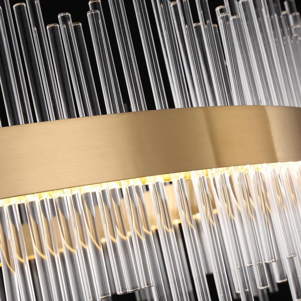 Роскошная хрустальная люстра в стиле постмодерн для гостиной, спальни или столовой — индивидуальный дизайн кольца