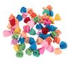 100pcs Mini Heart Claw Clips Tiny Cute Hairpin Hair Decoration Accessories Children Colorful Hair Cl