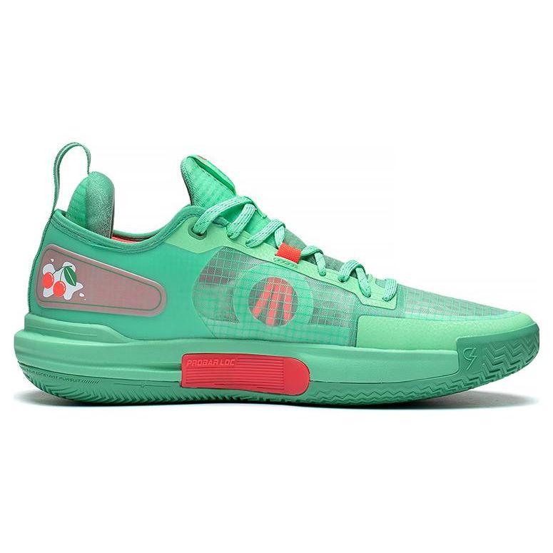 Баскетбольные кроссовки Li Ning Flash 9 Premium PRM Summer Edition из искусственной кожи с амортизацией, нескользящие, износостойкие, с низким верхом ABAT023-2