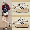 2025 Новые кеды на шнуровке, вулканизированная подошва, осенние женские белые парусиновые кроссовки, универсальные, с круглым носком, на плоской подошве, повседневные, для улицы, для бега, zapatillas