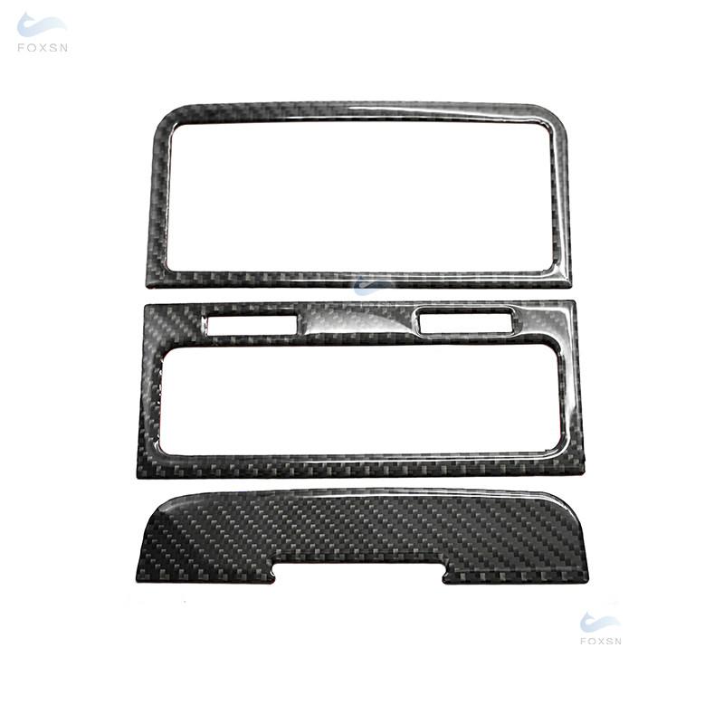 Автомобильные аксессуары из углеродного волокна, задняя вентиляционная крышка для кондиционера, накладка для VW Touareg 2011 2012 2013 2014 2015 2016 2017