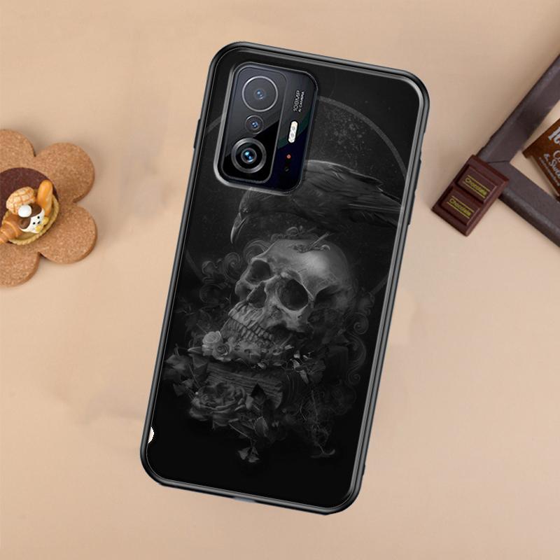 Raven Dark Crow Skull For POCO X5 X4 X3 F5 Pro M4 M5s F3 F4 GT C40 Phone Case For Xiaomi 12T 11T 13 Pro 12 Lite