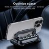 Mobile Phone Holder 360 Degree Rotation Multi-angle Phone Stand Stable Suction Cup Anti-Slip Dashboard Mount with Parking ID Plate Holder