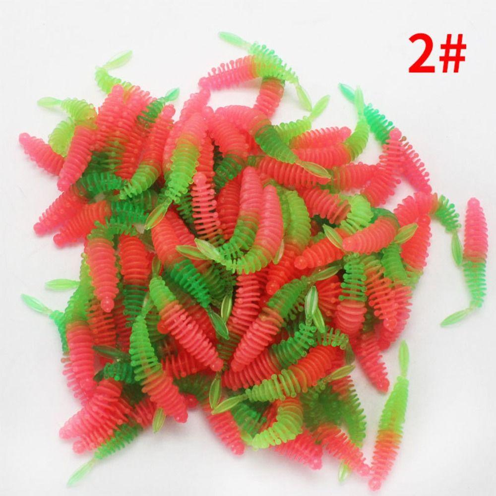 10PCS 5.5cm/1g Soft Fishing Lure PVC Soft Plastic Worm Lures New Fishing Tackle  Ocean Sea