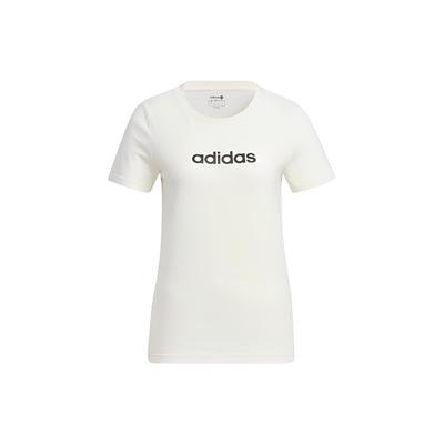 Neo Solid Color Logo Print Sports T Shirt Women Tops White HE4526