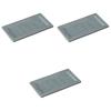 Set of 3 Gray Crystal Rectangular Dishware Plates X X Ceramic Dishware Setomonohonpo [23 12.4 2.3 Cm]