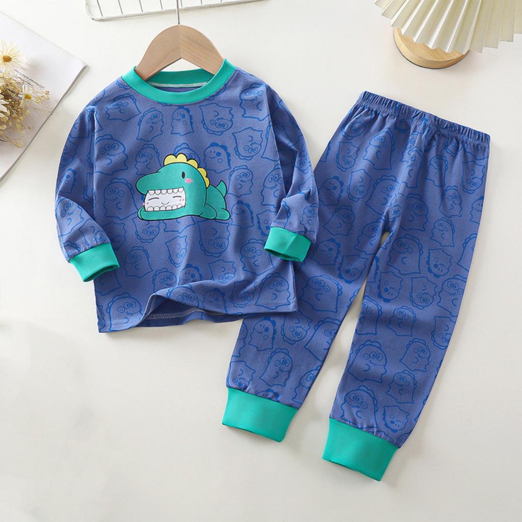 Детская одежда для дома и пижамы для мальчиков и девочек, комплекты с длинными рукавами и брюками