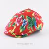 Кепка с большим цветком из ткани «утиный язычок» для мужчин и женщин, весна-лето, обратная сторона, шляпа, прилив, этнический ветер, ретро, хлопковый берет