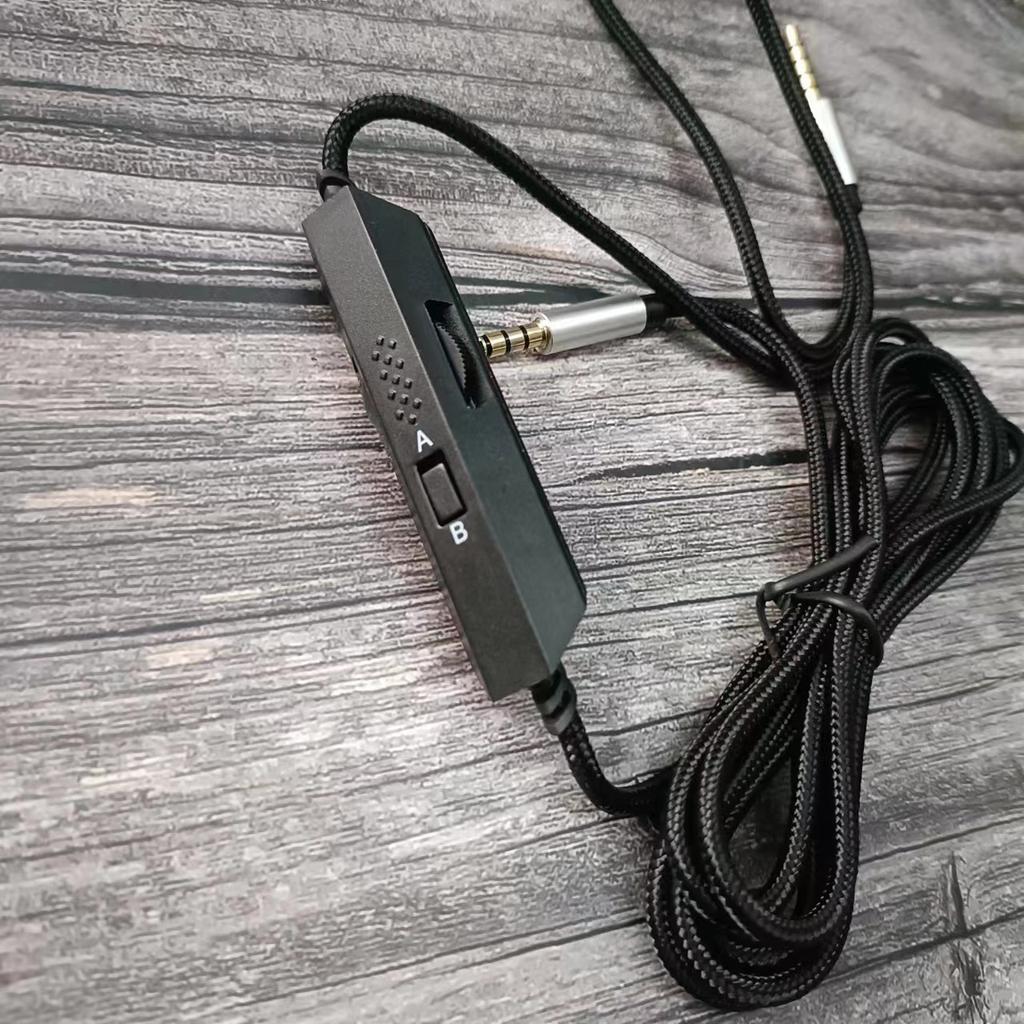 High quality audio cable For Logitech A10/30/A40/A50 Headset Silent tuning AB mode 3.5mm to 3.5mm plug braided wire