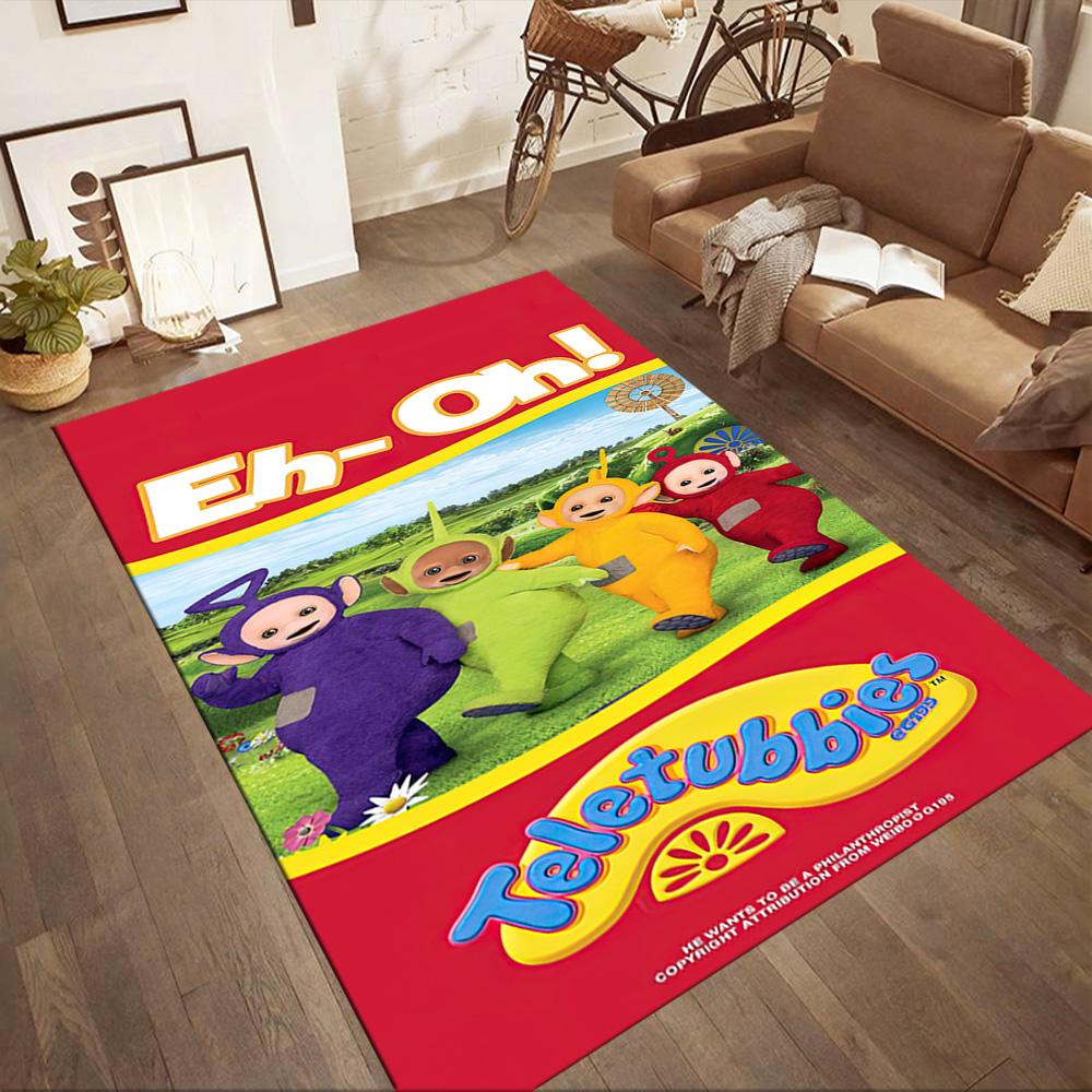 Teletubbies3 Square rugs are a great choice for living rooms, bedrooms, home décor, and as gifts.