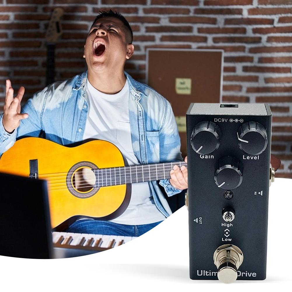 Мини-педаль эффектов для электрогитары, одиночный тип, Overdrive/Distortion/Chorus/Tremolo/Delay для электрогитар