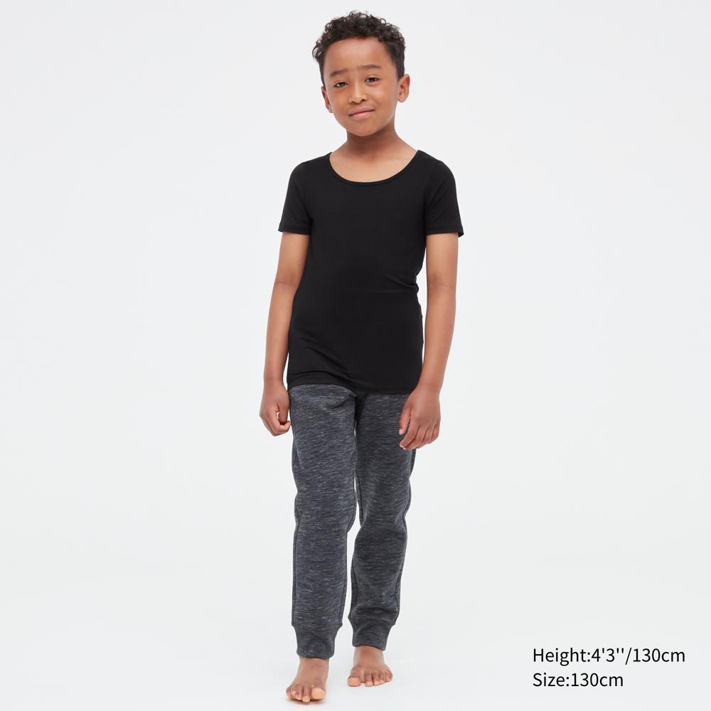 Uniqlo KIDS Heattech воротник с короткими рукавами