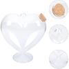Zerodeko Бутылочка желаний В форме сердца Банки для подарков Бутылочка для благословений Любовь Стеклянные банки Флаконы Банка с песком в форме сердца Бутылки для воды Стеклянная бутылка в форме сердца
